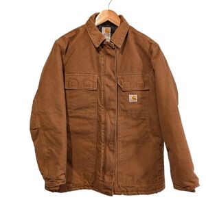 Carhartt Women's WC026 BRN Sandstone Arctic Quilt Lined Coat Size Small